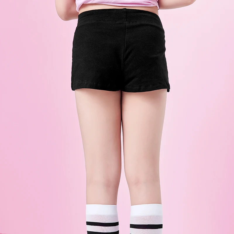 Girls Dance Shorts Fitness Yoga Short Pants Dance Wear Sports Shorts Kids Dance Clothes Black Cotton Panties