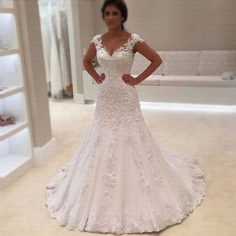 

Cheap Vestido de Noiva Lace Mermaid Wedding Dress 2025 Custom Made Bridal Gown Robe de mariage