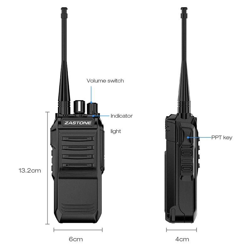 Zastone T3000 5W เครื่องส่งรับวิทยุ Uhf 400-520Mhz วิทยุ HF Transceiver CB วิทยุสูง power Handheld Walkie Talkie