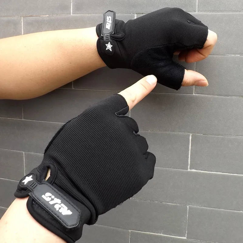 (S-2XL)Adult Kids Tactical Half Finger Fishing Gloves Anti-Slip Outdoor Sport Mittens Camouflage Airsoft Shooting Hunting Gloves