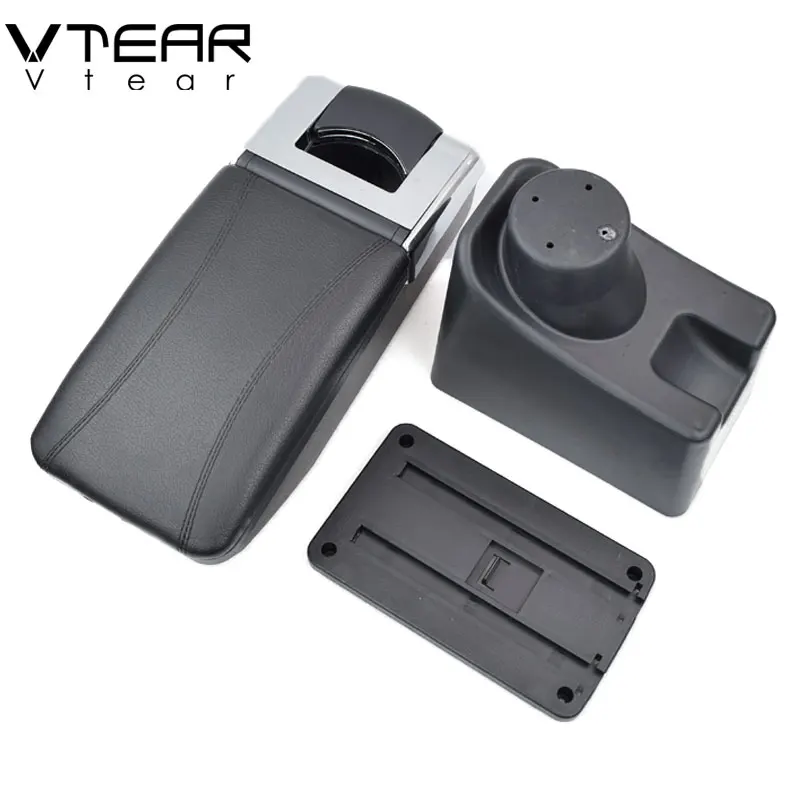 

Vtear Armrest Bin USB Interface ABS Center Console Storage Box Case Car-Styling Interior Accessories For Dacia Renault Sandero