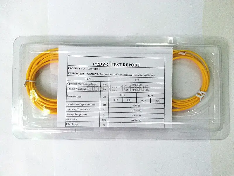 Three Ports 1X2WDM 1310/1550Fused Wavelength Division Multiplexer(WDM)