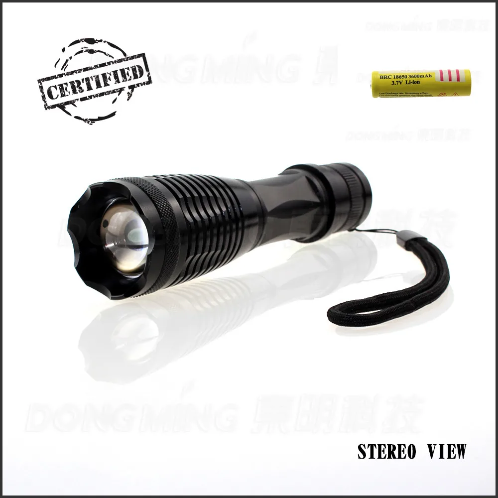 

Hot Sale 5000LM flashlight Tactical XML-T6 LED rechargeable Flashlight Lantern + 1 x 18650 rechargeable battery low price