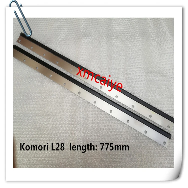 6 Pieces Komori L28 Wash UP Blade For Offset Printing Machine  Lenght 775 Width 40