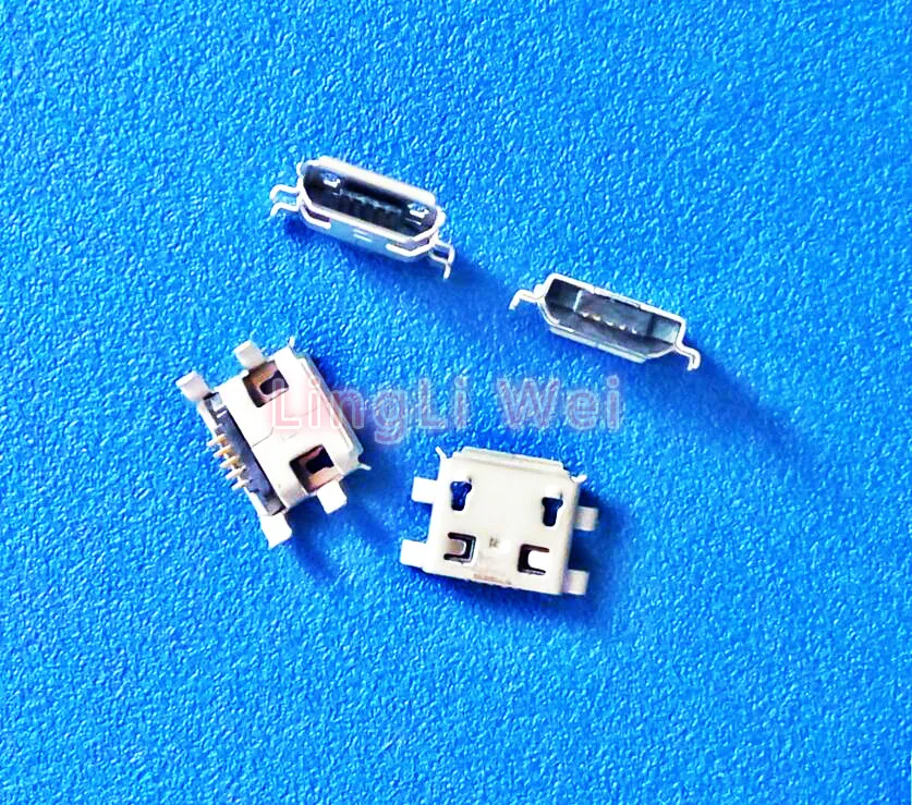 

10 шт. разъем Micro USB Тип B Женский 5-контактный Хвостовая плата 0,8 мм Тип пайки Разъемы Разъем для зарядки для печатной платы