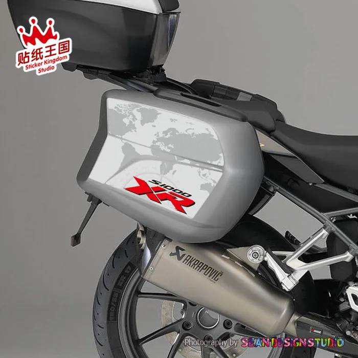 1 Pair For BMW R1200R R1200RS S1000XR 2015-2018 Side Case Kit Sticker Motorcycle Motor Bkie Waterproof Decals 24