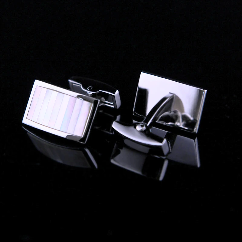 KFLK Jewelry shirt cufflink for mens Brand Fashion Shell Cuff links Buttons High Quality Luxury Wedding Groom Male guests