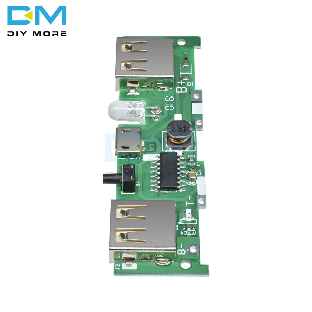 5V 1A 2A Mobile Power Bank Charger Control Module Micro USB Polymer Lithium Battery Charging Board DIY Step Up Boost
