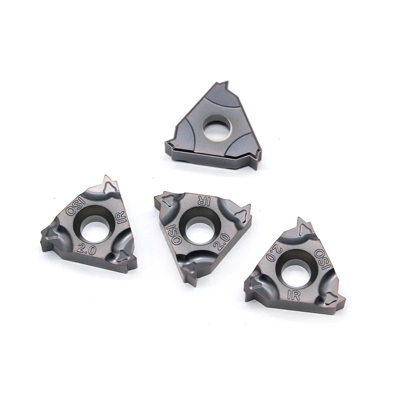 22IR 16IR 1.0 ISO 1.25 1.5 1.75 2.0 2.5 3.0 3.5 4.0 4.5 5.0 IC908 Carboneto de Tungstênio ferramentas de torneamento de Roscas inserir Threading Torno
