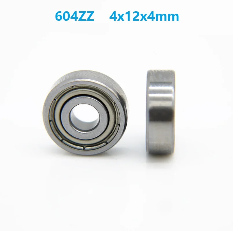 1000pcs/lot 604ZZ 604Z 604 Z ZZ bearing 4x12x4 mm double shielded Deep Groove Ball bearing Miniature 4*12*4