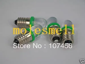 

Free shipping 50pcs GREEN E10 12V Led Bulb Light Lamp for LIONEL 1447