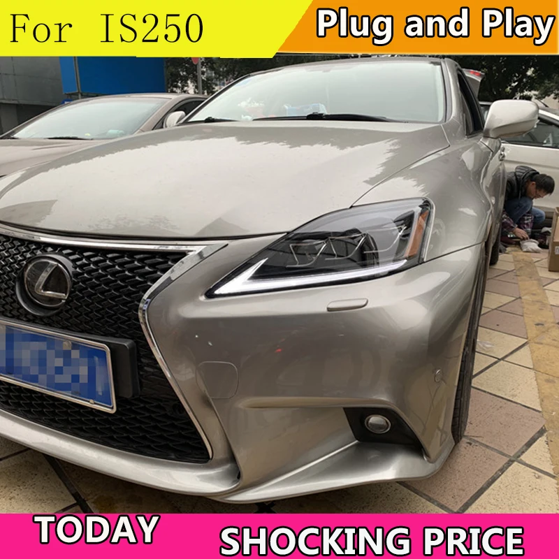 doxa Car Styling 2006-2012 for LEXUS IS250 Headlights IS250 ALL LED Headlight with dynamic turn signal