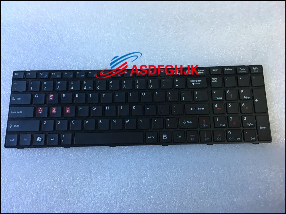 Used Original Laptop Keyboard For MSI CR620 A6200 CR720 V111922AK3 S1N-3ERU221-SA0  Test OK