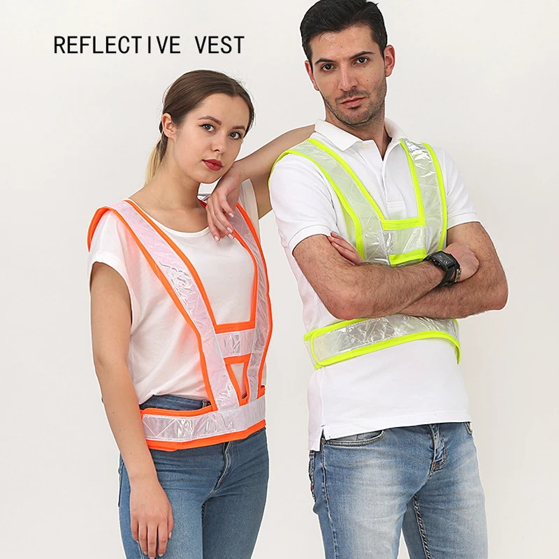 Hot 360 Degrees High Visibility Neon Safety Vest Reflective Belt Safety Vest Fit For Running Cycling Sports Outdoor Clothes