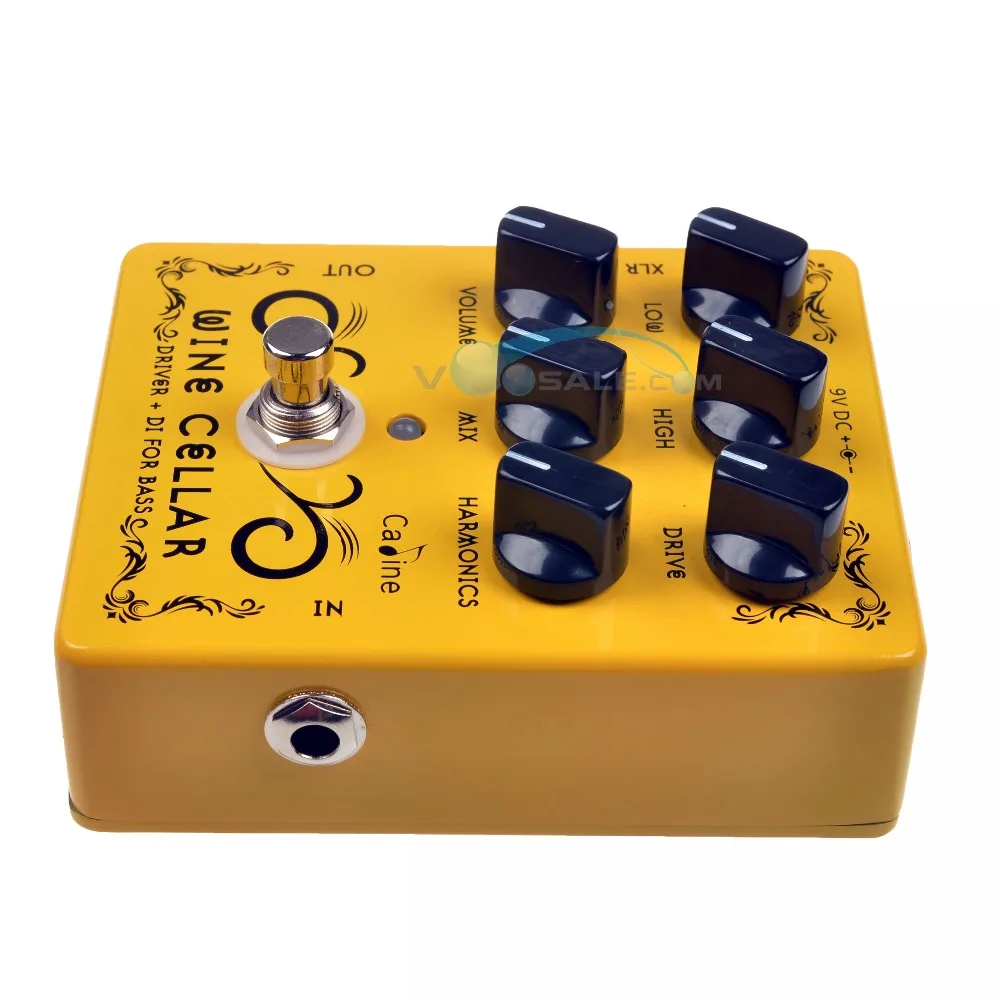 Caline CP-60 Driver+DI For Bass Guitar Pedal Effect Guitar Accessories Mini Pedal Guitar Parts Use For Guitar