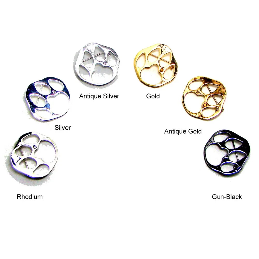 Crystal Paw Print Charm Sunglasses Holder Pin Badge Brooches Fashion Eyeglasses Holder Brooch Jewelry Ornament Accessories