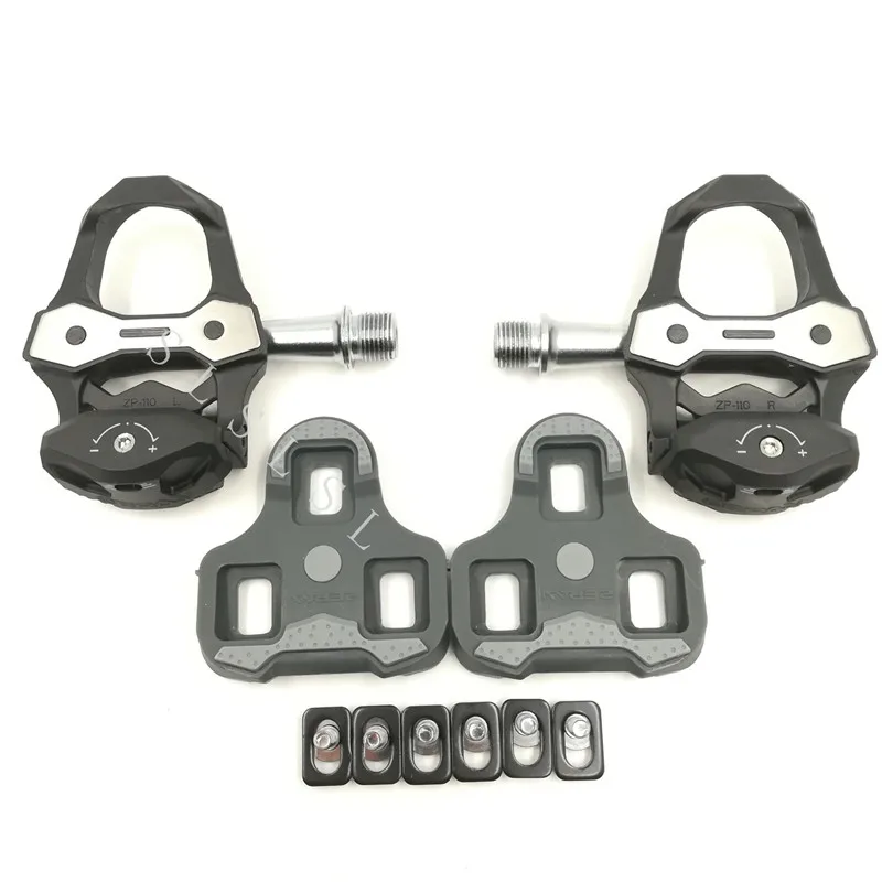 Ultralight Road Bicycle Pedals PA+ Carbon Fiber Self Locking Pedal With Cleat Set Compatible KEO Pedal
