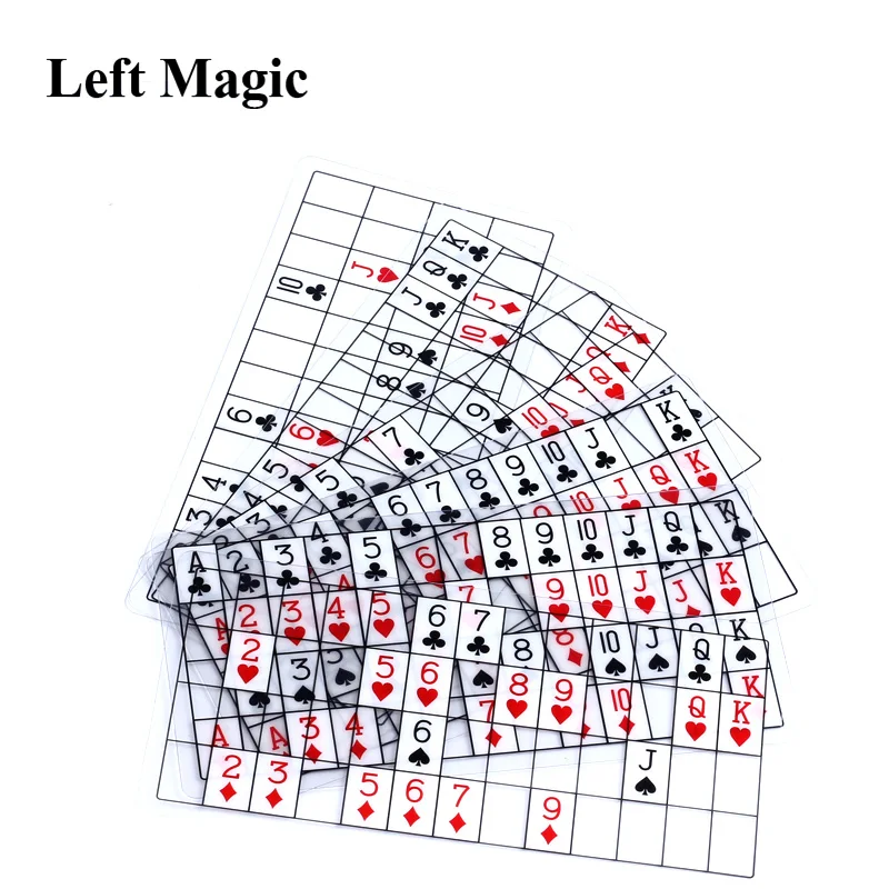 Perspective Cards Set- Missing Think Telepathy close up magic tricks card for professional magician C2032