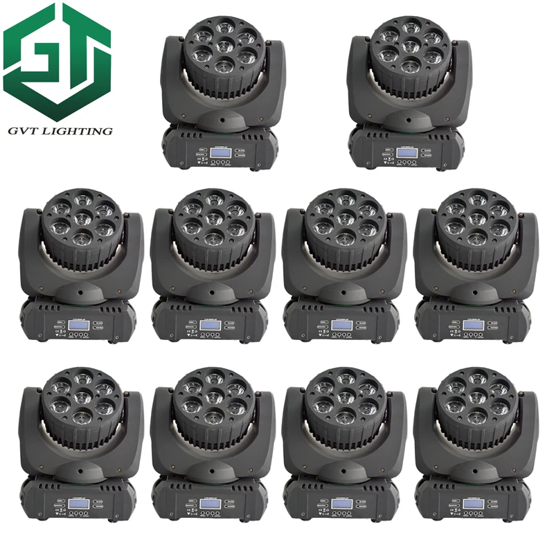 

10pcs/lot china moving head beam 7*12W RGBW 4IN1 beam led rgbw Led Moving Head Light DMX led Effect Lighting