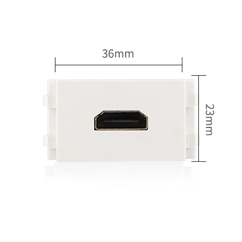 Elbow HDMI2.0 Slot Socket Bending L Shape HDMI-Compatible Female Plug For Projector DVD HD Connector Wall Panel Module