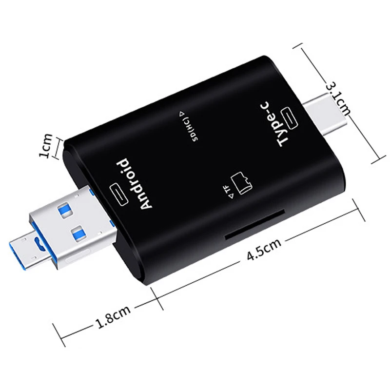 Multi In 1 SD Card Reader USB 3.0 Type C Memory Card Reader For Android Xiaomi  Desktop PC OTG Type-c For Micro USB OTG