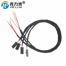 KE LI MI 4xCar Door Light Cable Harness Plug For Toyota Prius Lexus Infiniti Nissan LED Door Warning Lamp Extension Wires Socket