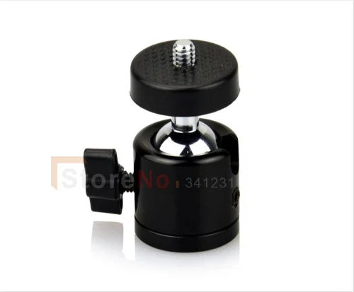 

Mini metal 360 degree swivel +1/4" screw mount for DSLR camera tripod ball head ballhead Monopod all with 1/4" screw