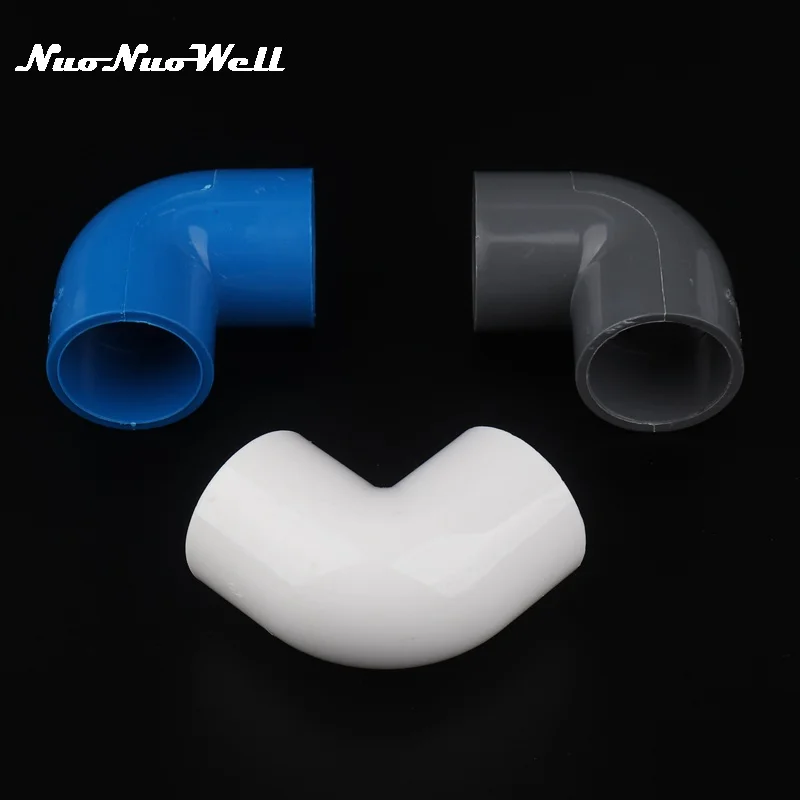 

PVC 90 Degree Elbow Connector, Water Pipe Connection, Garden Irrigation Pipe Joints, Aquarium Fittings, 25mm, 2Pcs