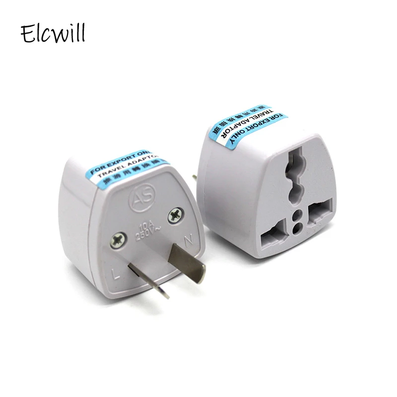 

Universal 2Pin AU NZ Power Plug Adapter 2 pin New Zealand Australia Travel Plug US/UK/EU to AU/NZ Plug Converter