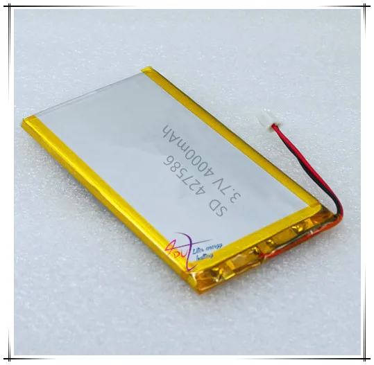 XHR-2P 2.54 427586 4000mAh 3.7V special lithium polymer battery 407585 navigator 407590