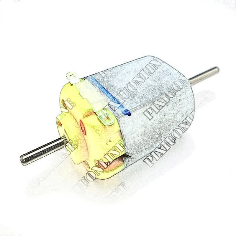 1pc J001b Double Shaft 130 Micro DC Motor for Science and Technology Making Free Shipping Russia Australia