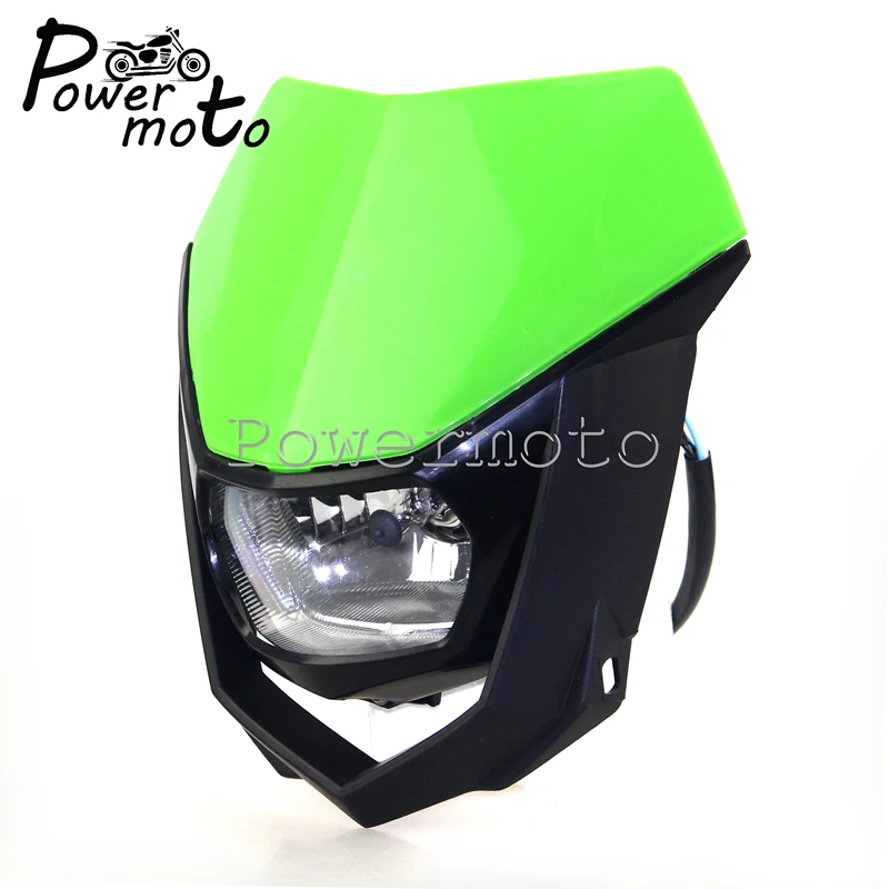 For Kawasaki KX KLX KLR KX450F KX250F KX100 KX85 KX65 KLX140 MX Enduro Headlight Racing Dirt Bike Motocross Off Road Head Lamp