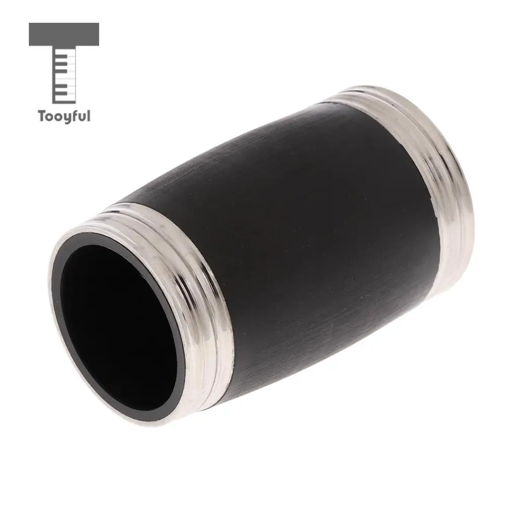 Tooyful Zinc Alloy Adjustable Clarinet Barrel Black for Bb Clarinet Woodwind Instrument Replacement Parts 50mm