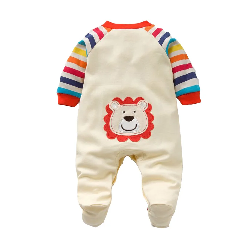 2022 Spring Autumn Baby Romper 100% Cotton Newborn Baby Clothes Long Sleeve Baby Girl Clothing Cartoon Jumpsuit Infant Clothes