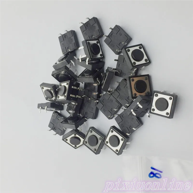 G81Y 12x12x4.3MM 4PIN High Quality 30pcs Tactile Tact Push Button Micro Switch Self-reset DIP Top Copper The Cheapest