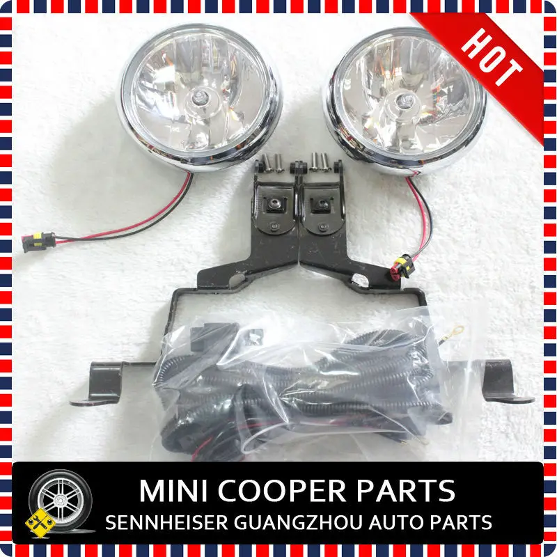 Brand New Silver Chrome Spot Light Kit with additional bracket for Mini Cooper Countryman R60 Only