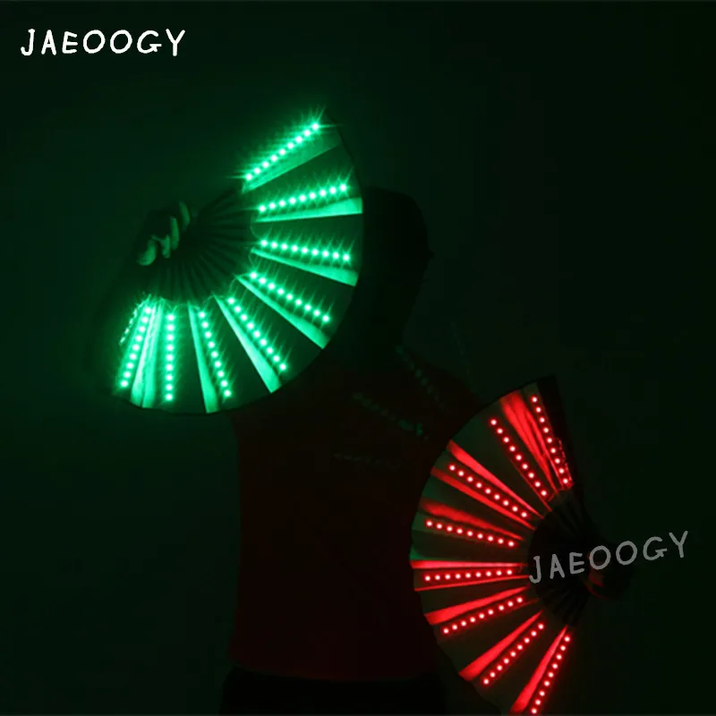 LED Fluorescent Props for Children, Glowing Fan, Stage Performance Show, Birthday Party Gift, Halloween, Christmas