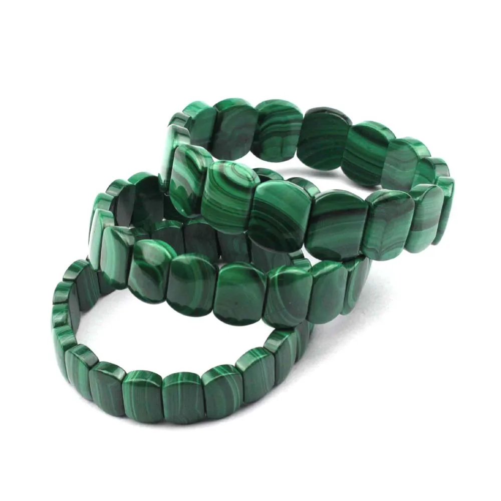 

Natural malachite stone beads braclet natural GEM stone bracelet for woman for gift wholesale !