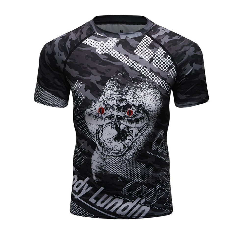 MMA Rashguard bjj Jiu jusit t-shirty mężczyźni Muay Thai Mma Gi Kickboxing koszule oddychające Boxe walki odzież MMA koszulki bokserskie