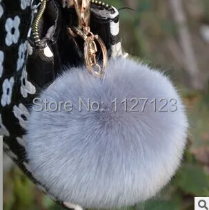 

stone blue 10 cm large maomao wholesale imitation rabbit fur ball lovely ornament with metal hair bulb jewelry diy fashion