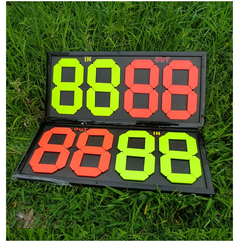 Gojoy Soccer substitute board 2 sides Football Substitution players plate Sports coaching Wholesale