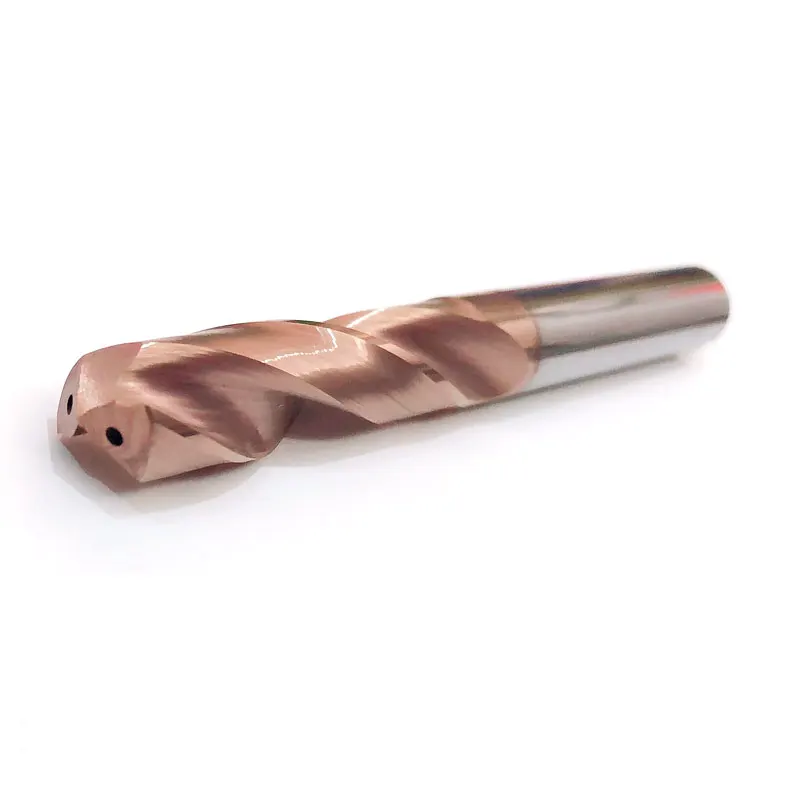 4.1-4.5mm Diameter HRC60 Twist Drill Tungsten Steel Bit High Cooling Hole Universal Five-Fold Diameter Solid Carbide Drill
