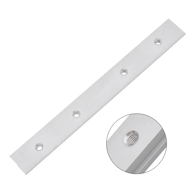 

M6 200mm Slide Slab For T-slot T-track Miter Track Fixture Slot Woodworking Tool