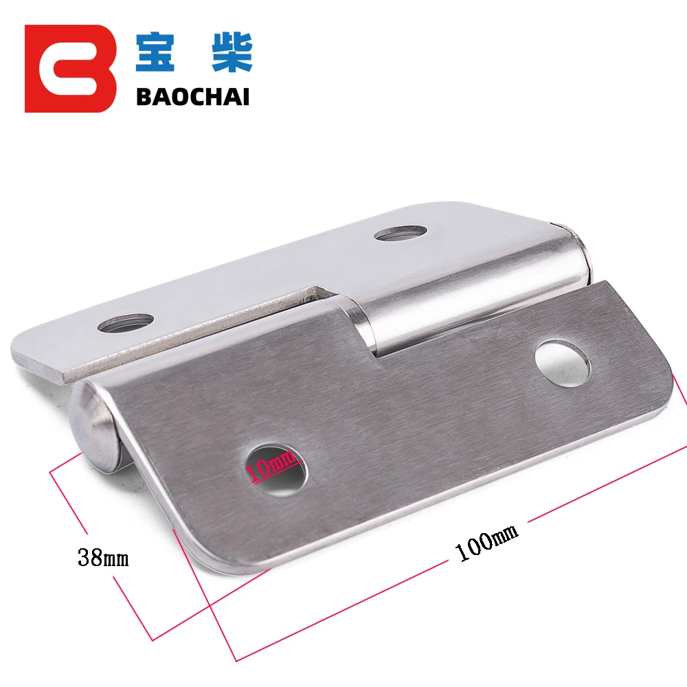 Stainless Steel Hinge Left Open For generator gate door hinges 76*100MM
