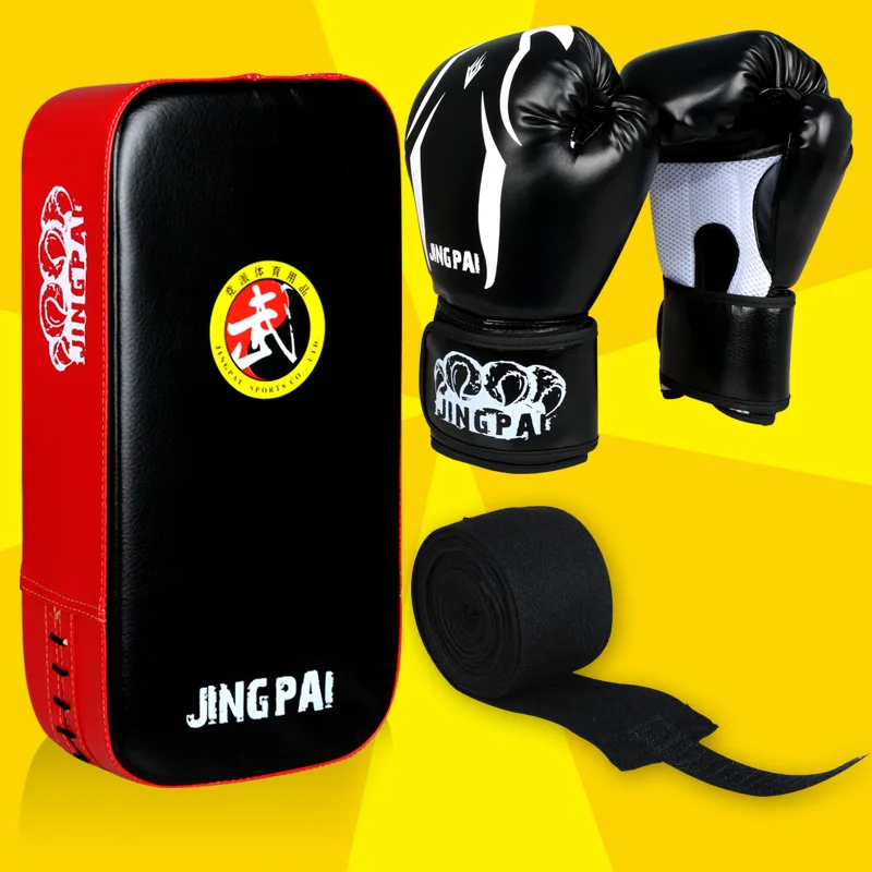 

MMA Boxing Gloves+target+hand wraps one set Men/Women Sandbag/Taekwondo/Muay Thai/Fight/Boxe De Luva Training Sports Equipments