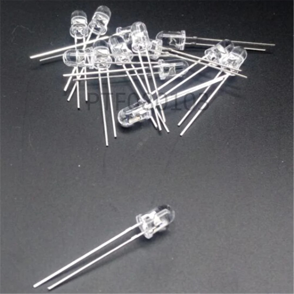 100pcs Infrared LED Diode 5mm 940nm Powerful-Laser-Infrared Lamp Infrared LED 940 nm Diodo IR Infrared LED Transmitter 5 mm Di