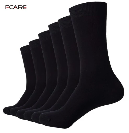 

Fcare 10PCS=5 pairs 39, 40, 41, 42, 43 long leg business socks calcetines men cotton dress wedding black socks calcetas hombre