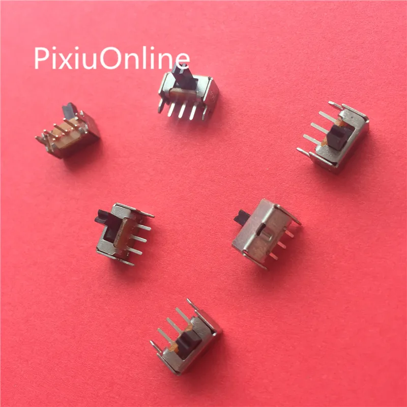 20PCS SK12D07 Handle 2/3/4/5/6/7MM Toggle Switch 3Pin PCB 2 Position 1P2T SPDT Miniature Slide Switch Side Knob