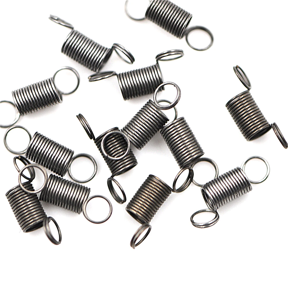 High Quailty 10Pcs/lot Stainless Steel Dual Hook Small Tension Spring Coil Tension Steel Small Mini Spring