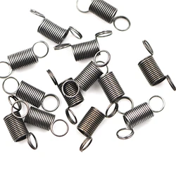 High Quailty 10Pcs/lot Stainless Steel Dual Hook Small Tension Spring Coil Tension Steel Small Mini Spring